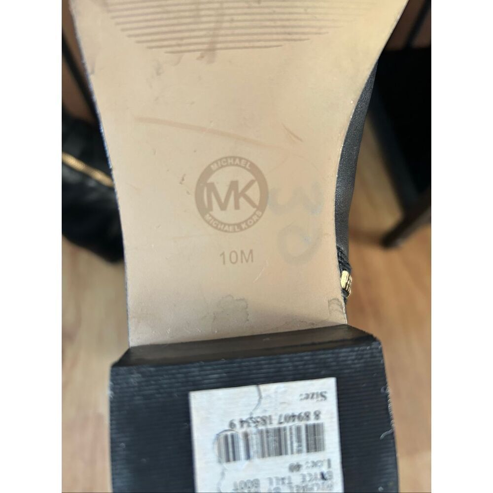 Michael Kors black riding leather boots size 10 M - Picture 10 of 10